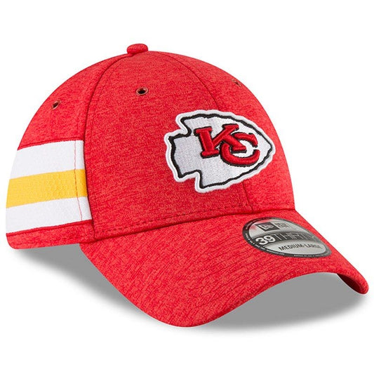 Kansas City Chiefs New Era 2018 On Field Sideline Home 39Thirty Flexfit Hat - Pro League Sports Collectibles Inc.