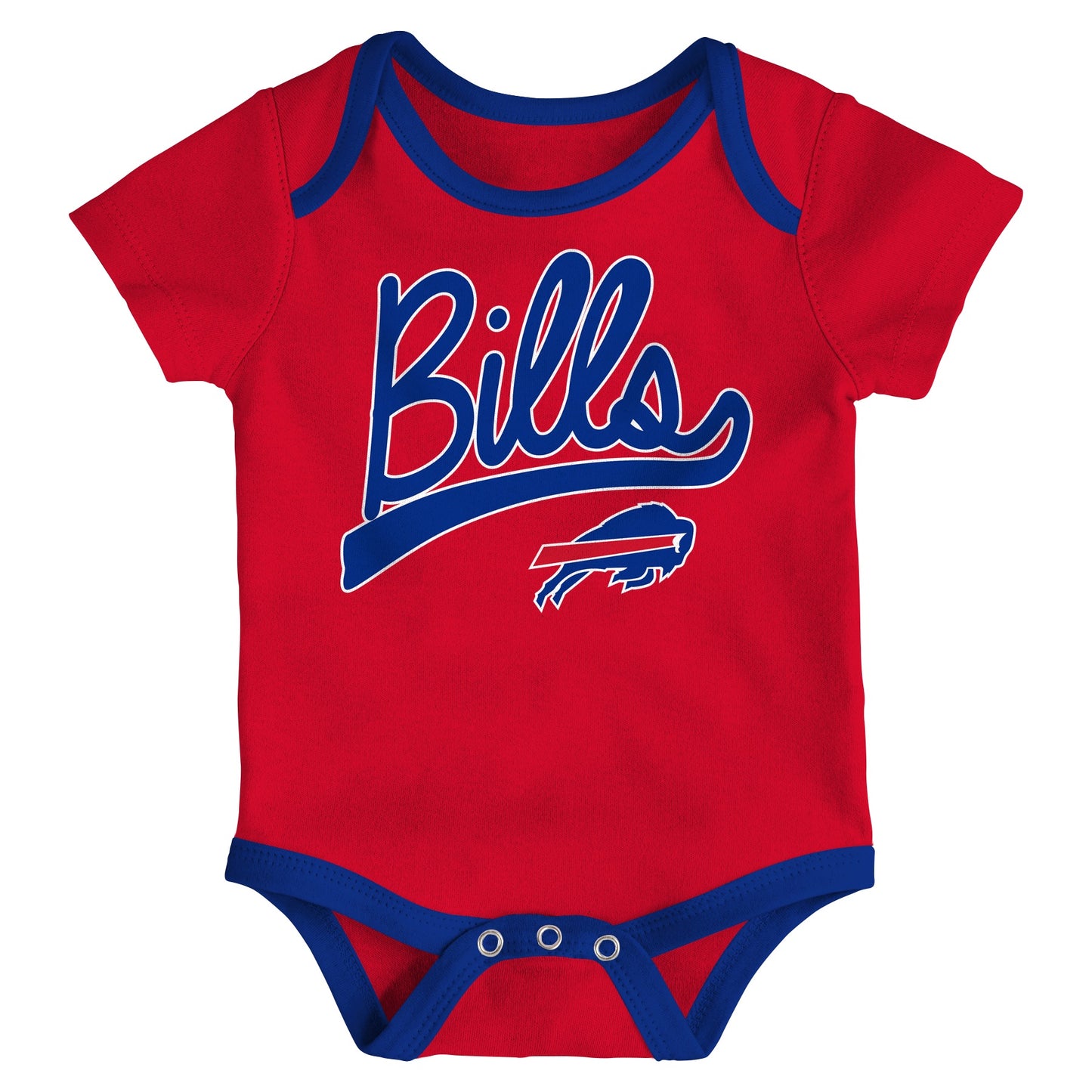 Infant Buffalo Bills Red/Royal/Heathered Gray Champ 3-Piece Bodysuit Set - Pro League Sports Collectibles Inc.