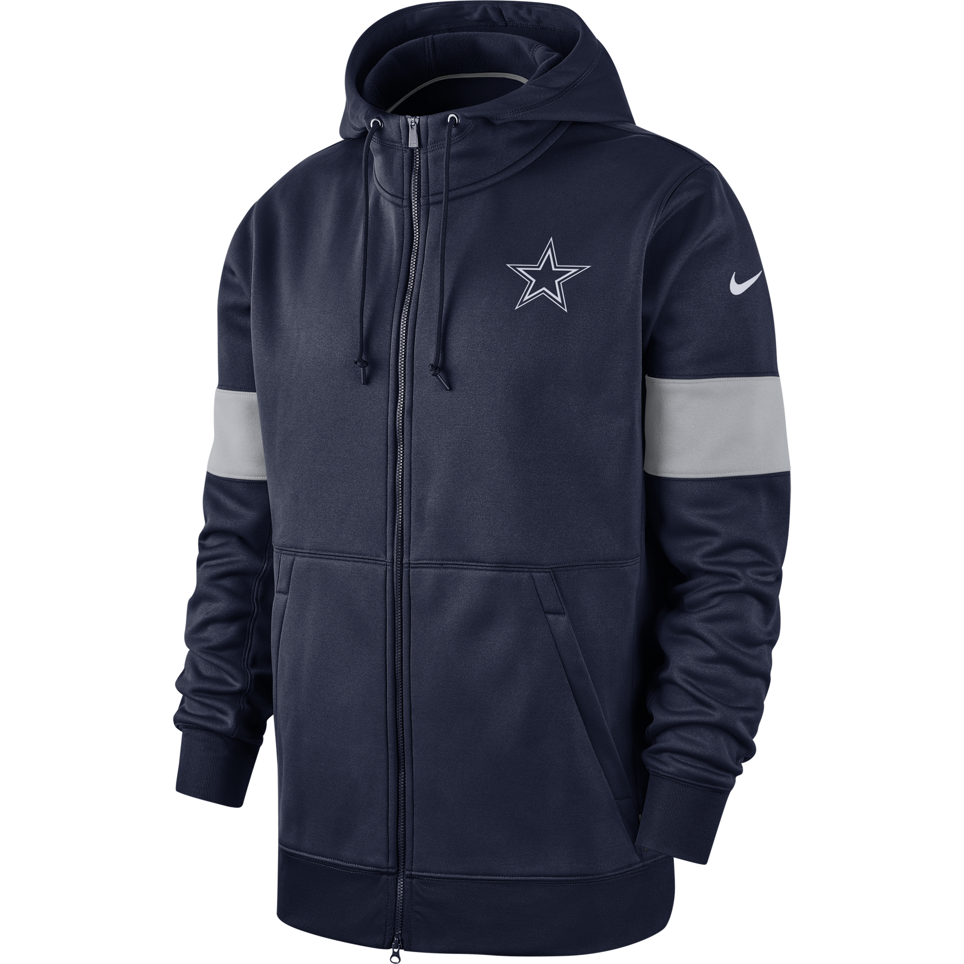 Dallas Cowboys Nike Therma Full Zip Hoodie - Pro League Sports Collectibles Inc.