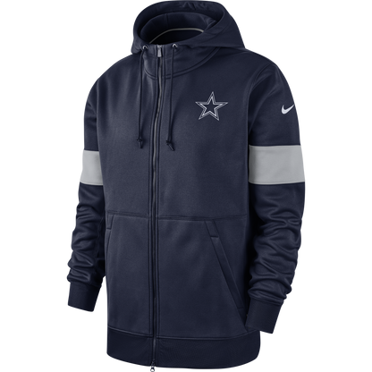 Dallas Cowboys Nike Therma Full Zip Hoodie - Pro League Sports Collectibles Inc.