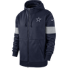 Dallas Cowboys Nike Therma Full Zip Hoodie - Pro League Sports Collectibles Inc.