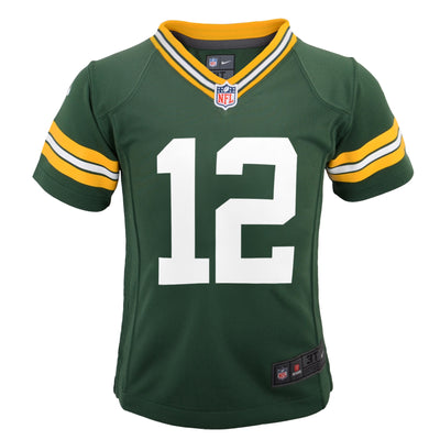Infant Aaron Rodgers #12 Home Green Bay Packers Nike - Game Jersey - Pro League Sports Collectibles Inc.