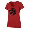 Women’s Toronto Raptors 47 Brand Red Imprint T-Shirt - Pro League Sports Collectibles Inc.