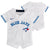 Infant Toronto Blue Jays Nike White Home Replica Team Jersey Romper