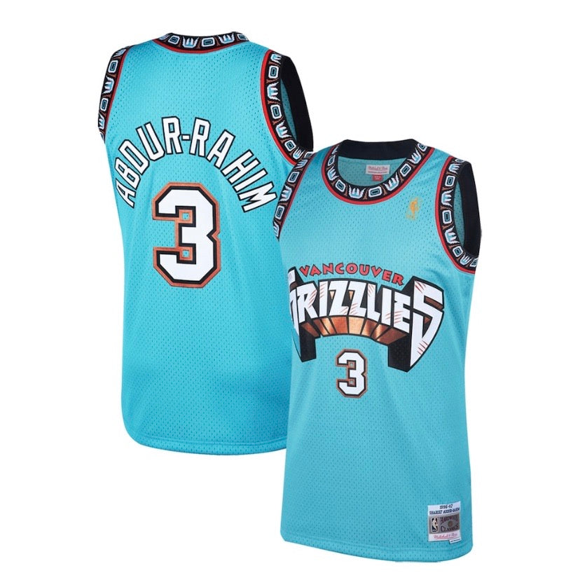 Shareef Abdur-Rahim Vancouver Grizzlies Mitchell & Ness 1996-97 Hardwood Classic Teal Swingman Jersey - Pro League Sports Collectibles Inc.