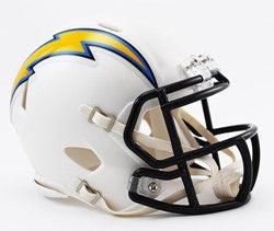 NFL Chargers Mini Alternate Speed Helmet - Pro League Sports Collectibles Inc.