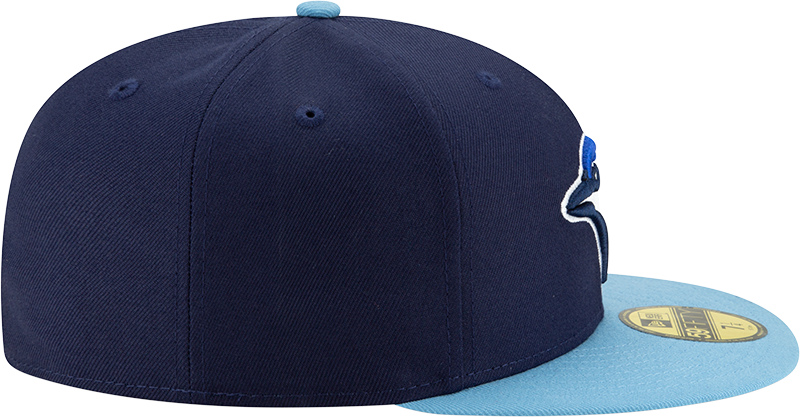 Youth Toronto Blue Jays Navy/ Light Blue New Alternate 4 Authentic Collection On-Field New Era - 59FIFTY Fitted Hat - Pro League Sports Collectibles Inc.