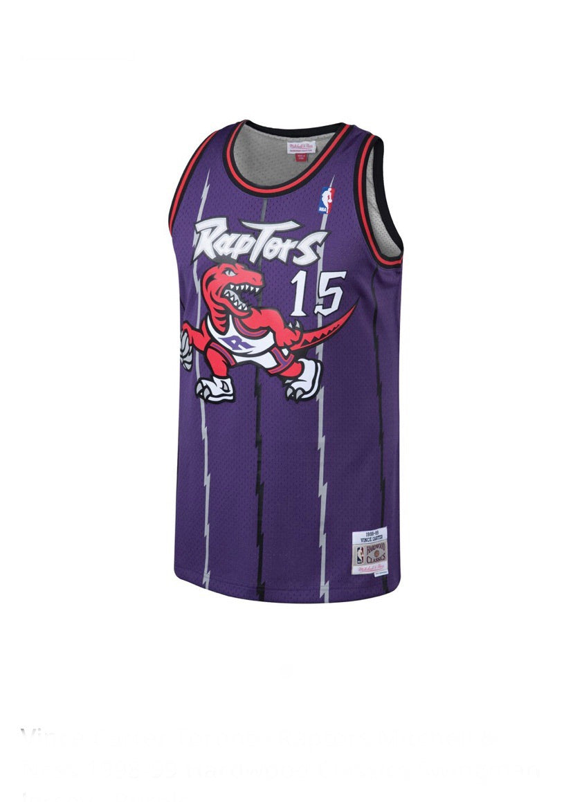 Youth Vince Carter Toronto Raptors Mitchell & Ness Hardwood Classics Swingman Purple Jersey