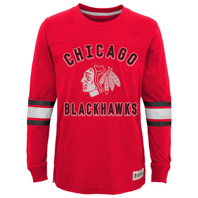 Youth Chicago Blackhawks Long Sleeve Shirt - Pro League Sports Collectibles Inc.