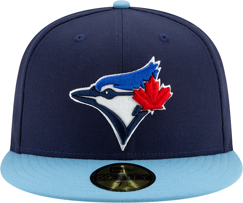 Toronto Blue Jays Navy/ Light Blue New Alternate 4 Authentic Collection On-Field New Era - 59FIFTY Fitted Hat - Pro League Sports Collectibles Inc.