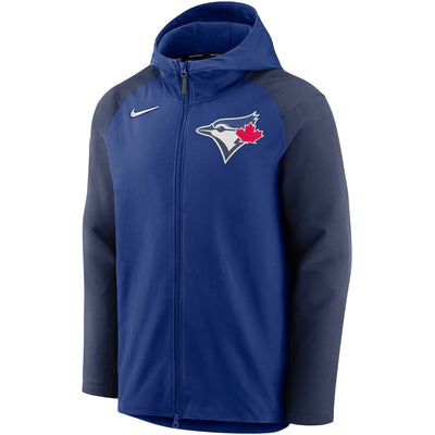Toronto Blue Jays Nike Royal Authentic Collection Pregame Performance Full-Zip Hoodie Jacket - Pro League Sports Collectibles Inc.