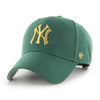 New York Yankees Dark Green 47 Brand MVP Adjustable Hat - Pro League Sports Collectibles Inc.