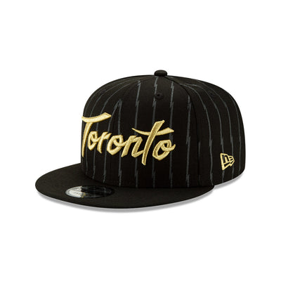 Earned Not Given Toronto Raptors 9Fifty Holiday Edition CS19 Black/Gold New Era Snapback - Pro League Sports Collectibles Inc.