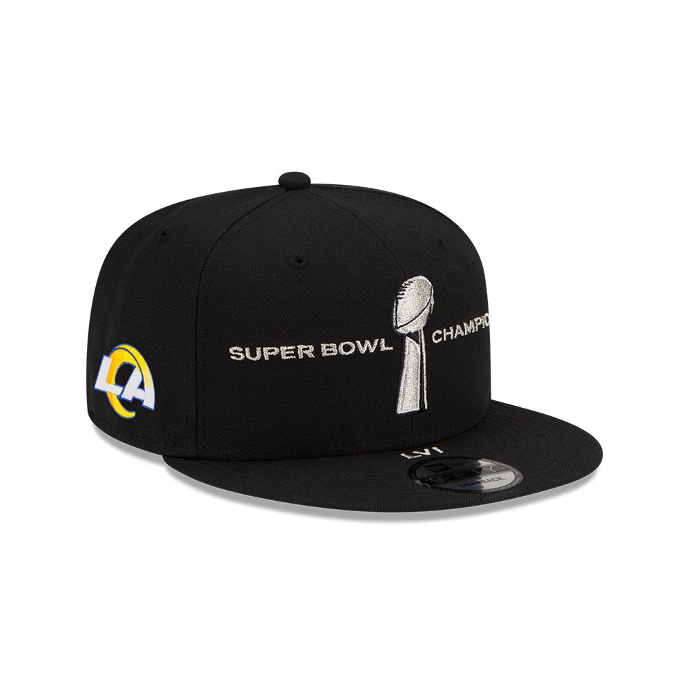 New Era Los Angeles Rams Black 9Fifty Super Bowl LVI Champions Parade  Snapback Hat