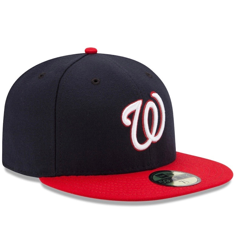 Washington Nationals New Era Navy/Red Authentic Collection On-Field Alt 59FIFTY Fitted Hat - Pro League Sports Collectibles Inc.