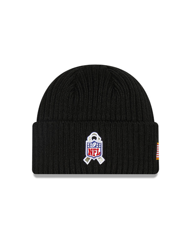 Las Vegas Raiders New Era Salute To Service 2022 Sport Cuffed Knit Hat - Pro League Sports Collectibles Inc.