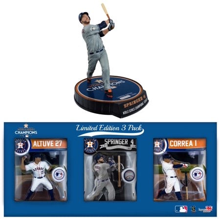 Limited Edition 3 Pack MLB Houston Astros Altuve/Springer/Correa Figures - Pro League Sports Collectibles Inc.