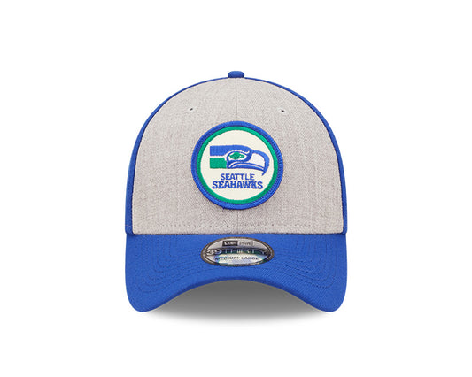 Seattle Seahawks New Era 2022 Sideline 39THIRTY Historic Flex Hat - Heathered Gray/Blue - Pro League Sports Collectibles Inc.