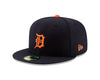 Detroit Tigers New Era Navy/Orange Authentic Collection On-Field Road 59FIFTY Fitted Hat - Pro League Sports Collectibles Inc.