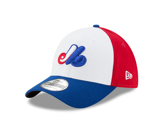 Montreal Expos New Era Cooperstown Collection Team Classic Game White / Royal - 39THIRTY Flex Hat - Pro League Sports Collectibles Inc.