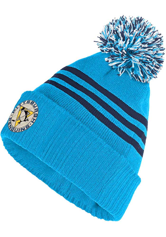 Pittsburgh Penguins adidas Reverse Retro 2.0 Pom Cuffed Knit Hat
