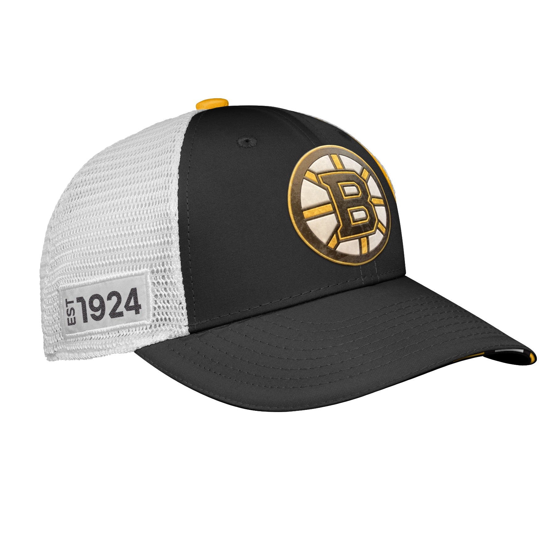 Youth Boston Bruins Fanatics Branded 2022 NHL Draft Authentic Pro On Stage Trucker Adjustable Hat - Pro League Sports Collectibles Inc.