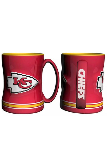 NFL Kansas City Chiefs 14oz. Sculpted Relief Mug - Pro League Sports Collectibles Inc.