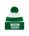 Boston Celtics White Green New Era City Series 20 Pom Knit Toque - Pro League Sports Collectibles Inc.