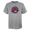 Youth Toronto Raptors Gray Retro Hardwood Classic Mitchell & Ness T-Shirt - Pro League Sports Collectibles Inc.