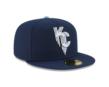 Kansas City Royals New Era Navy 2022 City Connect Authentic Collection On-Field 59FIFTY Fitted Hat - Pro League Sports Collectibles Inc.