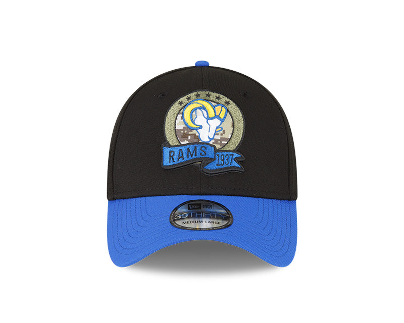 New Era Los Angeles Rams 39thirty Stretch Cap On Field 2018 Salute