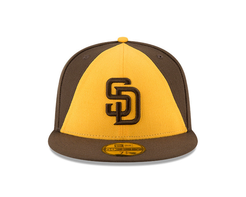 New Era Men's San Diego Padres 59Fifty Game Dark Brown Game Fitted