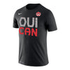 Canada National Team Nike Oui Can Qualification Celebration Dri-Fit T-Shirt - Black - Pro League Sports Collectibles Inc.
