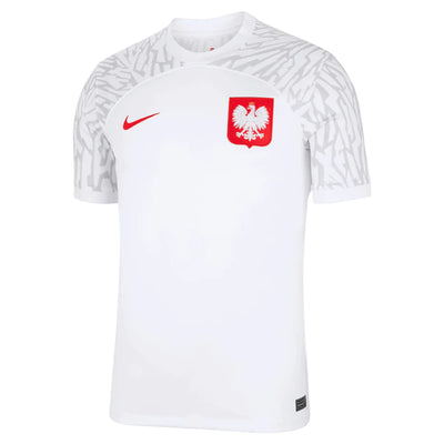 Poland National Team World Cup Nike 2022-23  White Home Replica Stadium Jersey - Pro League Sports Collectibles Inc.