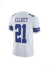 Ezekiel Elliott #21 Dallas Cowboys White Nike Vapor Limited Jersey - Pro League Sports Collectibles Inc.