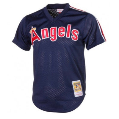 Reggie Jackson California Angels Mitchell & Ness Cooperstown Collection Navy Batting Practice Jersey - Pro League Sports Collectibles Inc.