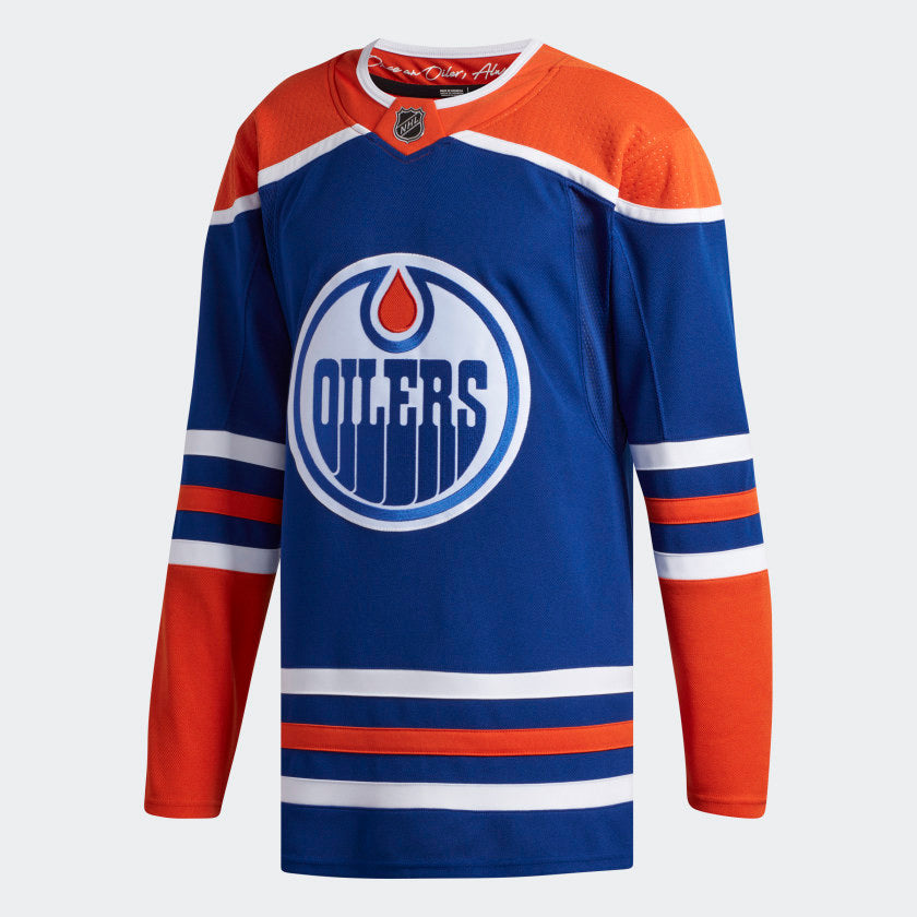 Edmonton Oilers Primegreen Mens Authentic Adidas Third Jersey (46