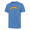 Los Angeles Chargers Baby Blue Fan 47 Brand T-Shirt - Pro League Sports Collectibles Inc.