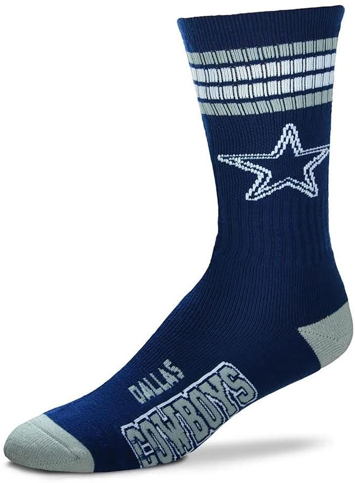 Dallas Cowboys - 4 Stripe Deuce Socks - Pro League Sports Collectibles Inc.