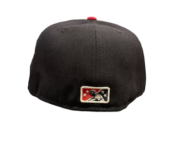 Buffalo Bisons Navy/Red New Era (Jays AAA Team) - 59FIFTY Fitted Hat - Pro League Sports Collectibles Inc.