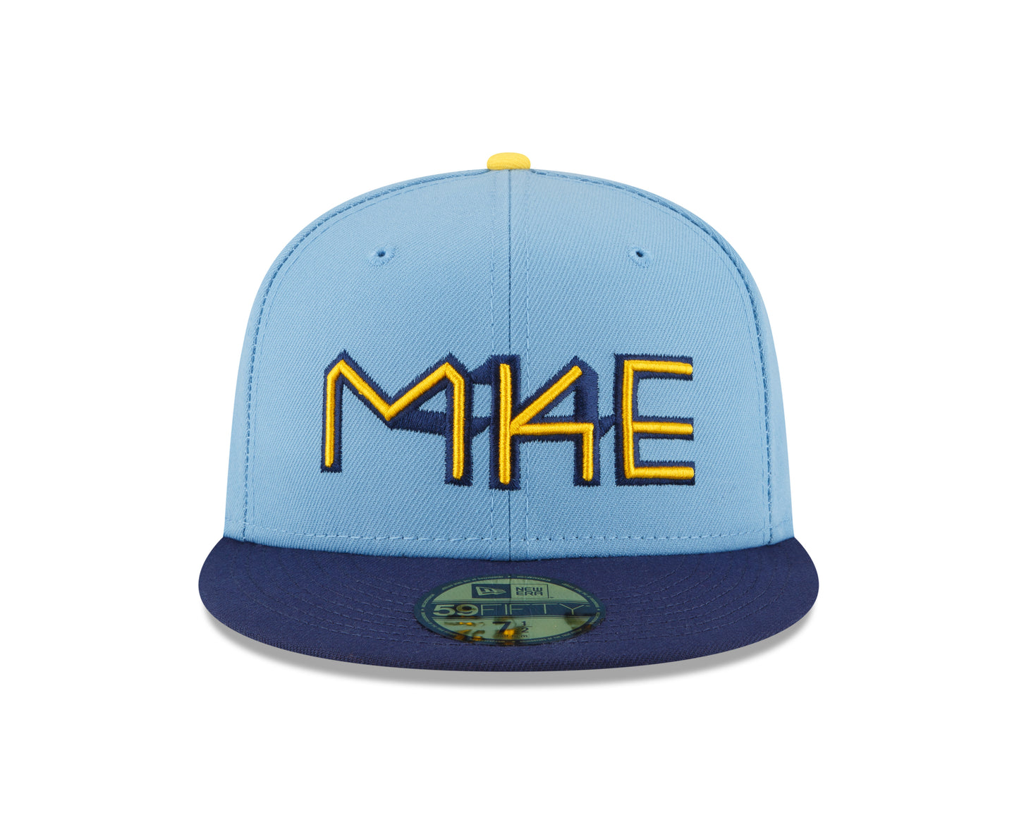 Milwaukee Brewers New Era Powder Blue 2022 City Connect Authentic Collection On-Field 59FIFTY Fitted Hat - Pro League Sports Collectibles Inc.