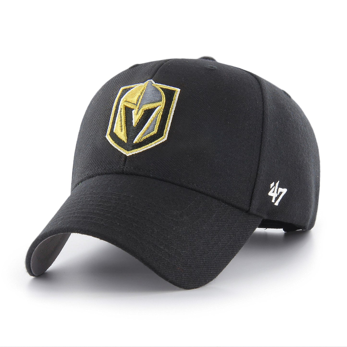 Vegas Knights Black 47 Brand MVP Basic Adjustable Hat - Pro League Sports Collectibles Inc.