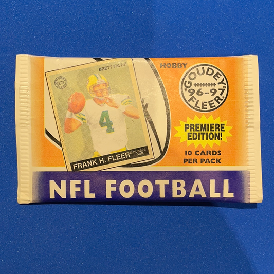 VINTAGE 1996-97 Fleer Goudey NFL Football Cards -1 Pack / 10 Cards - Pro League Sports Collectibles Inc.