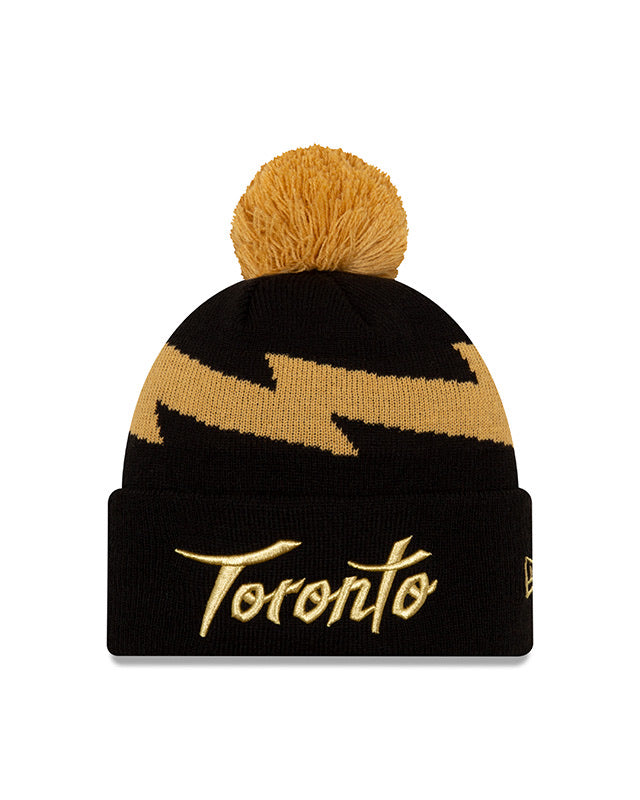 Toronto Raptors New Era City Edition 19 Pom Knit Hat - Pro League Sports Collectibles Inc.