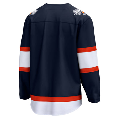 Edmonton Oilers Fanatics Branded - Retro Reverse Special Edition 2.0 Breakaway Blank Jersey - Navy - Pro League Sports Collectibles Inc.