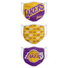 LA Lakers FOCO NBA Face Mask Covers Adult 3 Pack - Pro League Sports Collectibles Inc.