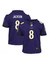 Toddler Lamar Jackson Purple Baltimore Ravens Nike - Game Jersey - Pro League Sports Collectibles Inc.