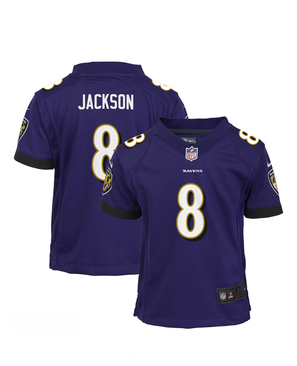 Baltimore Ravens NFL Lamar Jackson Nike Game Jersey