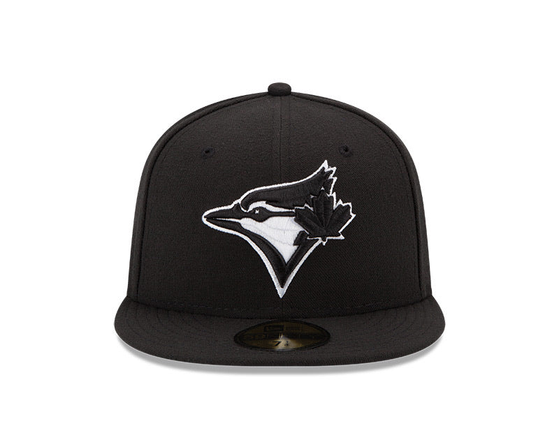 Toronto Blue Jays Basic Black White 9Fifty New Era Snapback Hat - Pro League Sports Collectibles Inc.