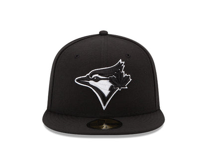 Toronto Blue Jays Basic Black White 9Fifty New Era Snapback Hat - Pro League Sports Collectibles Inc.